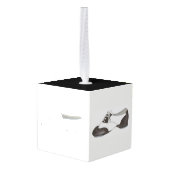 バレエタップジャズライリカルアクロダンススタジオ先生 キューブオーナメント (裏面アングル)