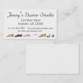 バレエタップジャズライリカルアクロダンス先生スタジオ 名刺 (正面/裏面)