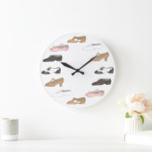 バレエタップジャズリリリカルAcroシューズダンススタジオ ラージ壁時計 (ホーム)