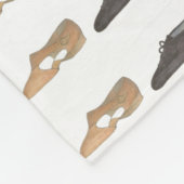 バレエタップジャズリリリックアクロシューズダンス先生 フリースブランケット (角)