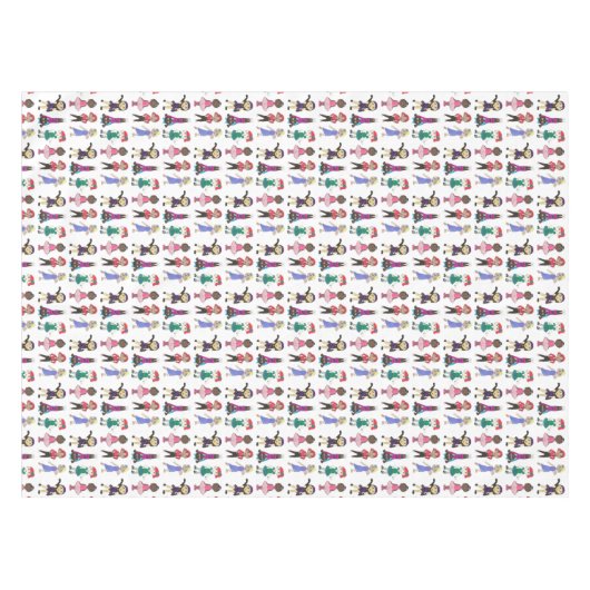 バレエタップジャズリリリックヒップホップアクロダンススタジオ テーブルクロス (正面(横))