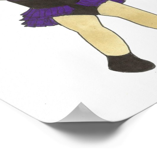 バレエタップジャズリリリックヒップホップアクロダンススタジオ ポスター (角)