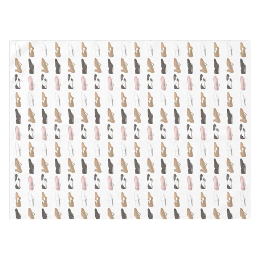 バレエタップジャズ叙情的ダンスシューズ・スタジオ・リサイタル テーブルクロス (正面(横))