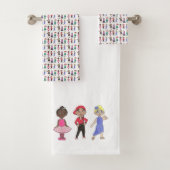 バレエタップジャズ叙情的ヒップホップアクロダンスクラス バスタオルセット (インサイチュ)