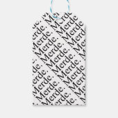 バレエダンサーのためのメルデギフトラベル – 幸運を祈る! ギフトタグ (正面)