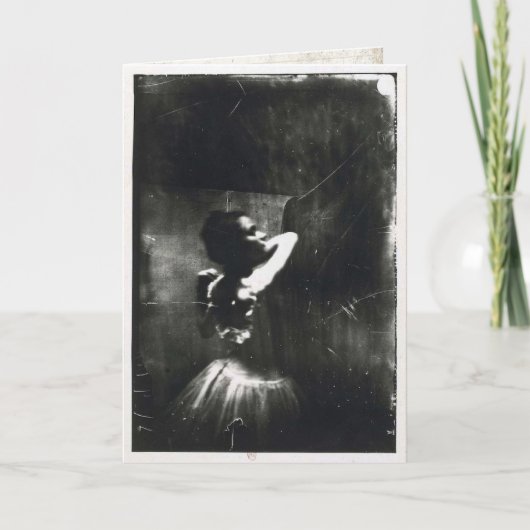 バレエダンサーのエドガー・ドガの挨拶状 カード (正面)
