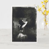 バレエダンサーのエドガー・ドガの挨拶状 カード (黄色い花)