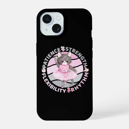 バレエダンサーのコアバリュー – Ballerina iPhone 15ケース (裏面)