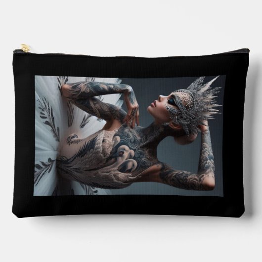 バレエダンサーのコスメティックバッグ アクセサリーポーチ (正面)