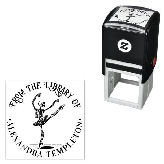 バレエダンサーのスケルトンのポイントライブラリのブック名 セルフインキングスタンプ (インサイチュ)