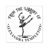 バレエダンサーのスケルトンのポイントライブラリのブック名 セルフインキングスタンプ (デザイン)