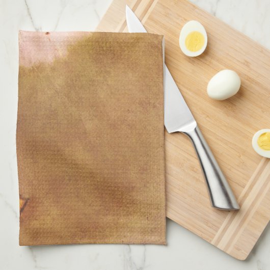 バレエダンサーのデガ絵画ススター キッチンタオル (四つ折り)