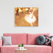 バレエダンサーのデガ絵画ススター キャンバスプリント (インサイチュ (リビング))