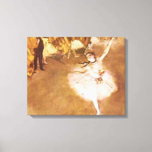 バレエダンサーのデガ絵画ススター キャンバスプリント (正面)