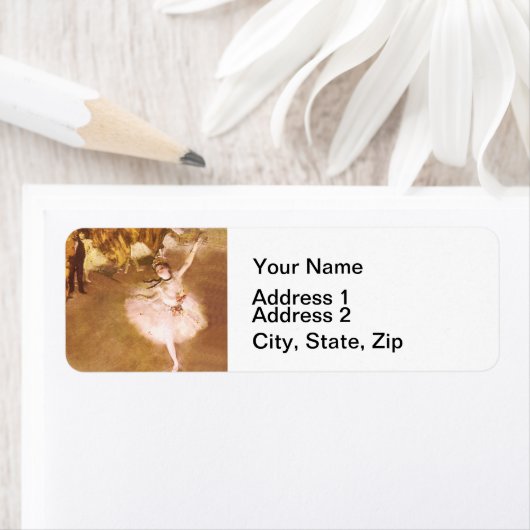 バレエダンサーのデガ絵画ススター ラベル (インサイチュ)