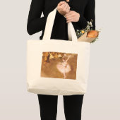 バレエダンサーのデガ絵画ススター ラージトートバッグ (正面(商品))