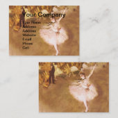 バレエダンサーのデガ絵画ススター 名刺 (正面/裏面)