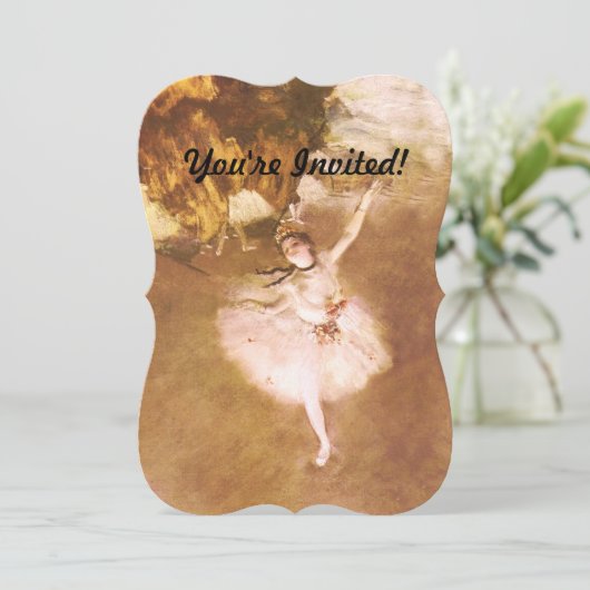 バレエダンサーのデガ絵画ススター 招待状 (スタンド正面)