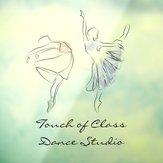 バレエダンサーのパーソナライズDance Studio ウィンドウサイン (シート3)