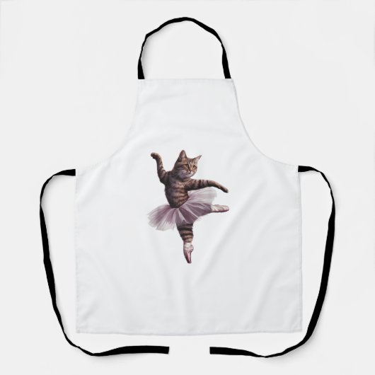 バレエダンサーの猫 エプロン (正面)