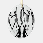 バレエダンサーの舞台装置 セラミックオーナメント (右)