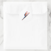 バレエダンサーの跳躍 ラウンドシール (バッグ)