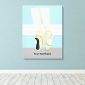 バレエダンサーの靴 キャンバスプリント (インサイチュ (ウッドフロア))