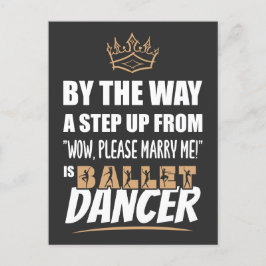バレエダンサーは究極の魅力。おもしろい贈与 ポストカード