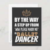 バレエダンサーは究極の魅力。おもしろい贈与 ポストカード (正面/裏面)