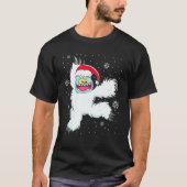 バレエダンサーイェティクリスマスクリスマス踊り Tシャツ (正面)