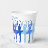 バレエダンサーカスタム誕生日パーティー 紙コップ (裏面)