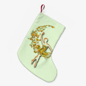 バレエダンサーガールクリスマスストッキング スモールクリスマスストッキング (正面 (吊り時))