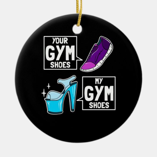 バレエダンサージムシューズ セラミックオーナメント (正面)