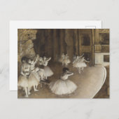 バレエダンサーステージエドガー・デガ ポストカード (正面/裏面)
