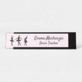 バレエダンサーデスク名プレートステーションサイン デスクネームプレート (正面)
