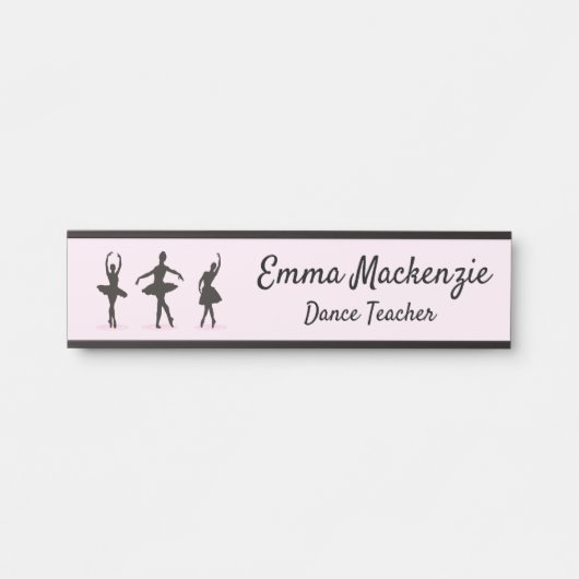 バレエダンサードア名プレートステーションサイン サインプレート (正面)