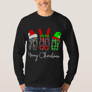 バレエダンサーバレリーナメリークリスマスクリスマス Tシャツ