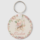 バレエダンサーピンクカスタムフローラ キーホルダー (正面)