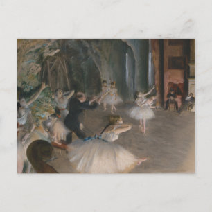 バレエダンサー劇場リハーサルEdgar Degas ポストカード