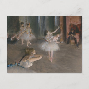 バレエダンサー劇場リハーサルEdgar Degas ポストカード
