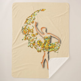 バレエダンサー女性シェルパブランケットバレリーナ シェルパブランケット