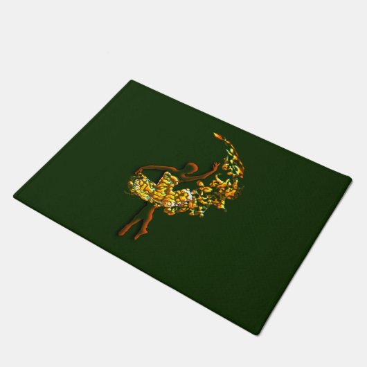 バレエダンサー女性Doormat Ballerina色を選択 ドアマット (アングル)