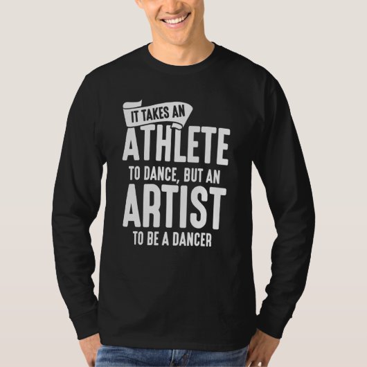 バレエダンサー引用文 Tシャツ (正面)