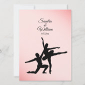 バレエダンサー結婚式招待状 招待状 (裏面)