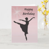 バレエダンサー カード (黄色い花)