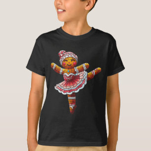バレエダンサー ジンジャーブレッド クリスマス ダンス講師 Tシャツ