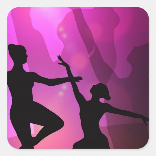 バレエダンサー スクエアシール (正面)