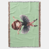 バレエダンサー スローブランケット (正面縦)