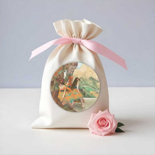 バレエダンサー、デガスアート ラウンドシール