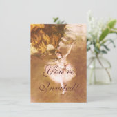 バレエダンサー デガス 星の絵 招待状 (スタンド正面)